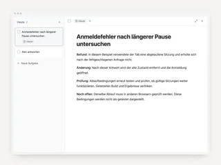 Aufgabenbezogene Notizen: von der Frage bis zur Lösung