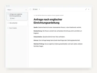 Von Recherchenotizen zur Entscheidungsvorlage: ein Beispiel