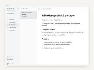 Des notes pour reprendre demain : préparer une réunion d’équipe