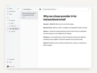How to turn completed tasks into useful knowledge