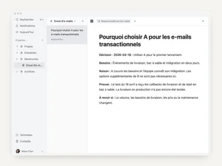 Conserver les tâches terminées comme connaissances utiles